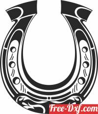 download Horseshoe wall sign free ready for cut