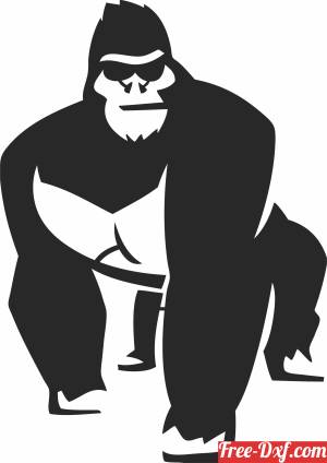download gorilla cliparts free ready for cut
