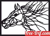 download horse wall home decor free ready for cut