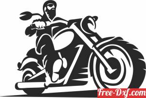 download biker motorcycle grunge clipart free ready for cut