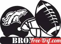 download Denver Broncos NFL helmet LOGO free ready for cut