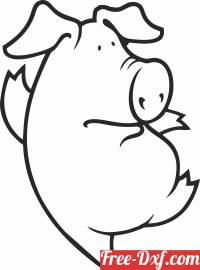 download pig dancing clipart free ready for cut