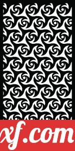 Decorative wall screen panels pattern door