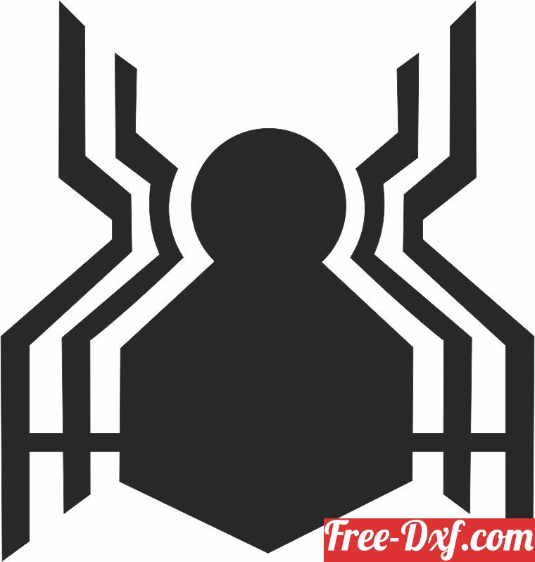 Download spider man logo marvel 9d8Lr High quality free Dxf files