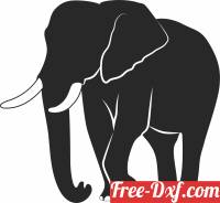 download Elephant Silhouette Vector Illustration free ready for cut
