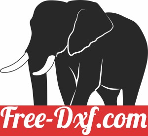 Elephant Silhouette Vector Illustration