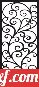 decorative wall screen door panel pattern