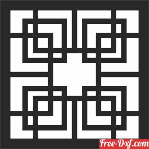 download door  decorative   PATTERN screen free ready for cut