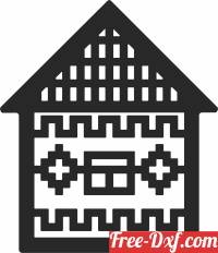 download christmas house clipart free ready for cut