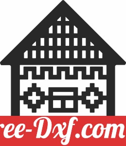 christmas house clipart