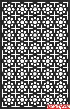 download decorative Wall door flower panel free ready for cut