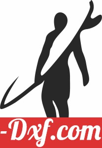 Surf man wall decor