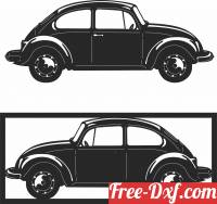 download Volkswagen Beetle free ready for cut