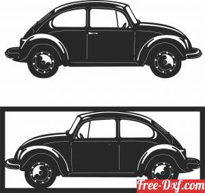 download Volkswagen Beetle free ready for cut