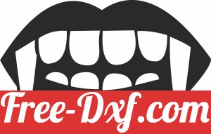 Dracula teeth Lips Halloween Vampire
