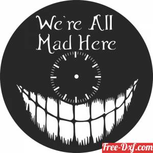 download We're all made here  wall clock free ready for cut