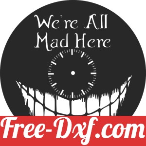 We're all made here  wall clock