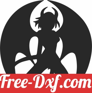demon kneeling clipart