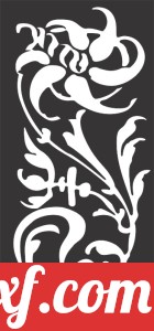 decorative panel wall separator door pattern