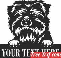 download Affenpinscher dog custom name sign free ready for cut