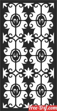 download pattern   screen   Door   WALL  decorative free ready for cut
