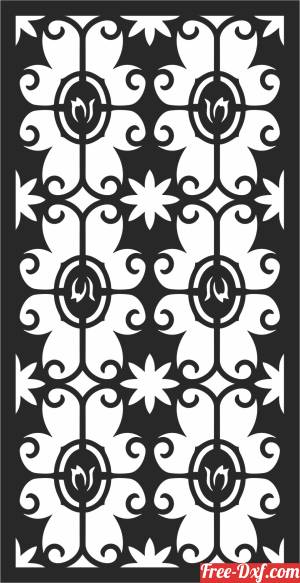 download pattern   screen   Door   WALL  decorative free ready for cut