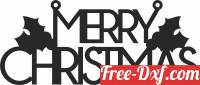 download Merry Christmas ornament clipart free ready for cut