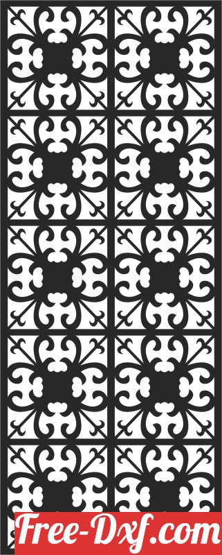 Download Wall Screen decorative Door Pattern dxf AGX3d High quali