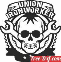 download iron worker skull cliparts free ready for cut