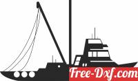 download yacht  silhouette free ready for cut