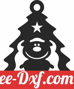 Christmas Tree deer clipart