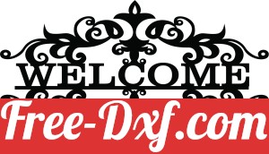 Welcome sign decorative wall plaque