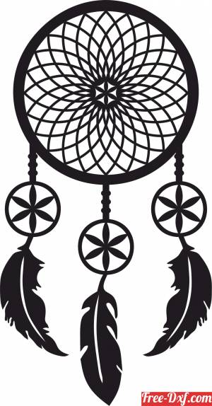 Download Download Dream Catcher Wall Sign Aon7n High Quality Free Dxf File