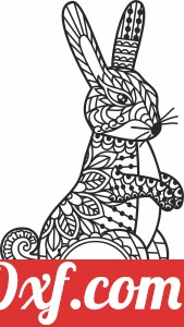 easter rabbit mandala