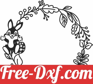 Easter wreath bunny