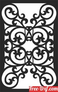 download Wall PATTERN Decorative  door free ready for cut