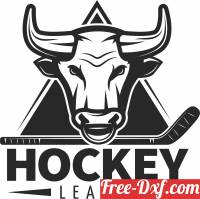 download Hockey bull logo free ready for cut