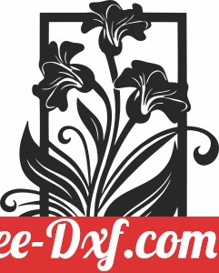 flowers pattern wall panel