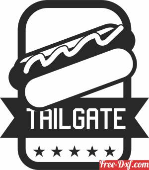 download tailgate logo sign free ready for cut