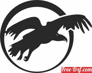 download eagle flying wall art free ready for cut
