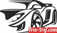 download sport Car wall decor free ready for cut