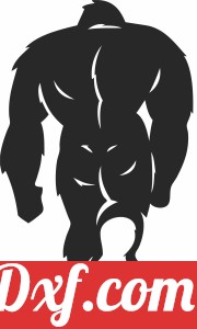 walking bigfoot sasquatch clipart