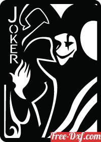 download joker card free ready for cut