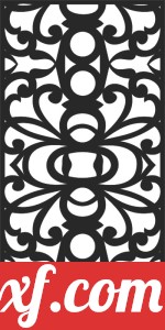 decorative panel wall separator door pattern