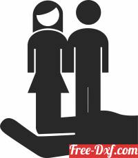 download hand lifting couple parent silhouette free ready for cut