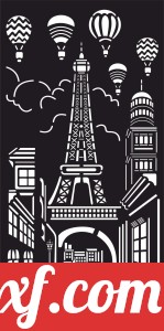 Paris decorative panel wall screen pattern