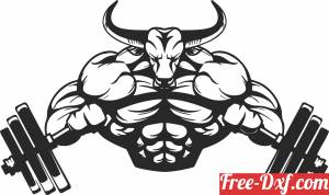 download bull bodybuilding workout clipart free ready for cut