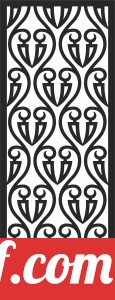 Decorative pattern screen door