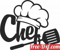 download Chef kitchen wall sign free ready for cut