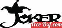 download Joker logo art sign free ready for cut